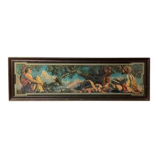 Art Deco Maxfield Parrish Print, the Rubaiyat Framed Early 20th C For Sale