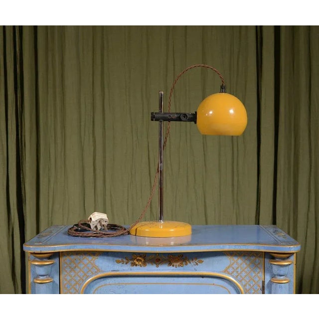 Mid-Century Adjustable Yellow Table Lamp from Starlux, Netherlands, 1965 For Sale - Image 5 of 5
