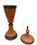 Transitional Vintage Turned Wood Decorative Urn With Lid For Sale - Image 3 of 12