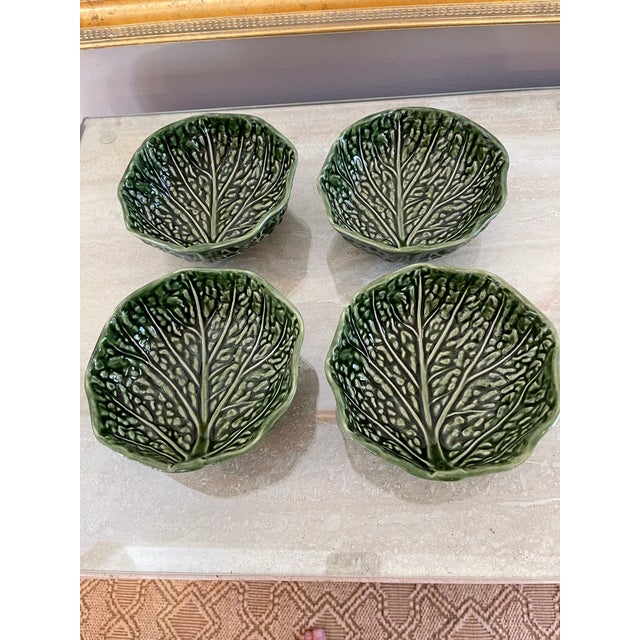Vintage Cabbage Ware Bowls Set of 4 For Sale - Image 4 of 8