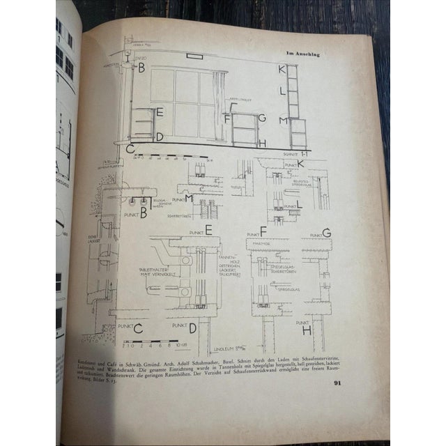 Vintage First Edition Copy of Ladenbau (Shop Construction) 1934 For Sale - Image 11 of 12