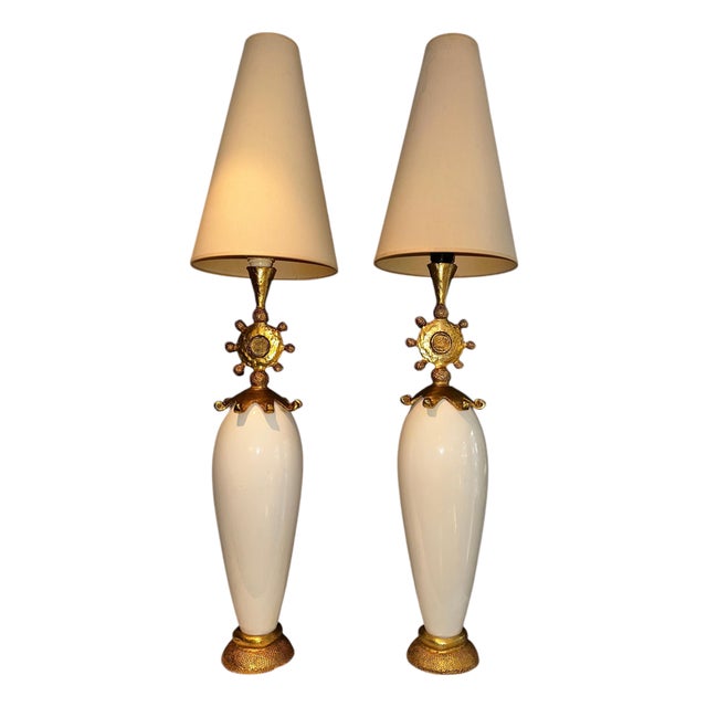 Sun Table Lamps by Pierre Casenove for Fondica, Set of 2 For Sale