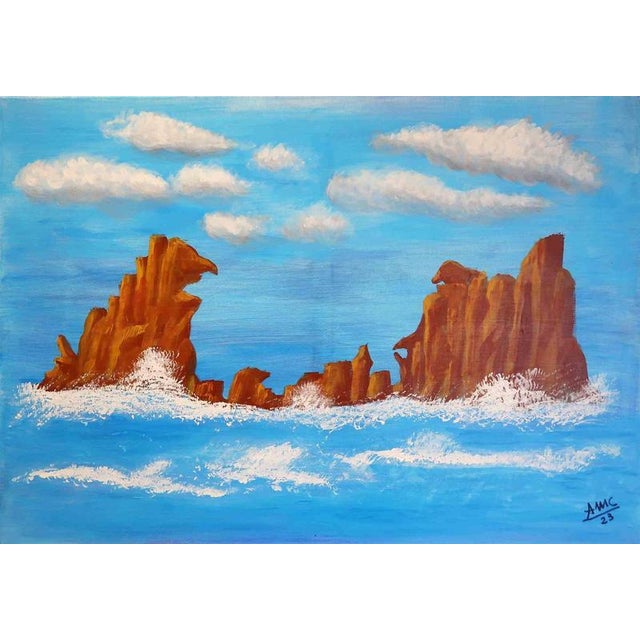 Anna Maria Caboni, Sardinia, 2023, Acrylic Painting For Sale - Image 4 of 4