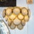 This beautiful pair of modernist 14-disc vistosi sconces were made exclusively for us by our atelier in Murano, Italy- the...