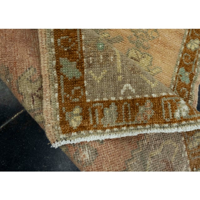 Textile Turkish Mini Rug Oriental Hand Knotted Vintage Rug 1'7" x 2'10" #16528 For Sale - Image 7 of 8