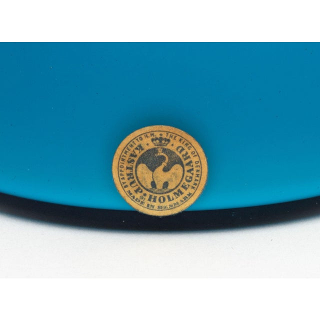 Kastrup Holmegaard Turquoise Blue Glass Vases, 2 For Sale In New York - Image 6 of 10