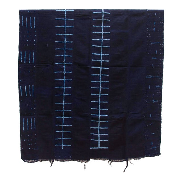 Maji Indigo Mud Cloth For Sale
