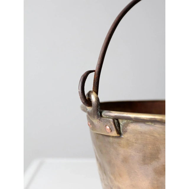 Antique Brass Kettle For Sale - Image 6 of 13