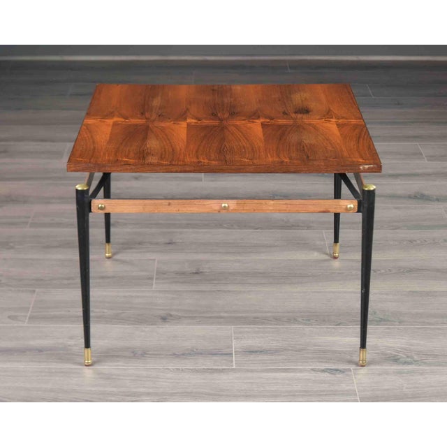 Mid-Century Italian Rosewood Cocktail Table For Sale In Detroit - Image 6 of 10