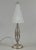 Muller Frères 1920s French Art Deco Muller Freres Frosted Glass & Nickeled Bronze Table Lamp For Sale - Image 4 of 12