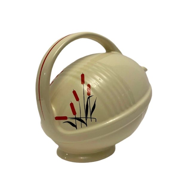 Vintage 1997 Jewel Tea Autumn Leaf Football Teapot Hall China, Limited Edition For Sale - Image 4 of 9