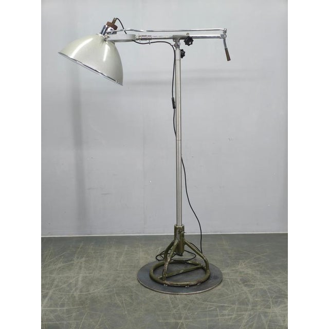 Industrial Czech Surgical Floor Lamp from Military Hospital, 1950s For Sale - Image 16 of 18