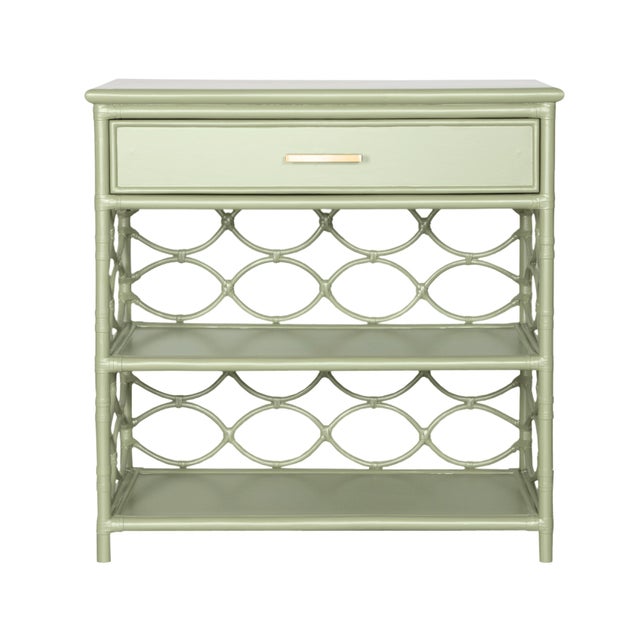 Infinity End Table - Celery Green For Sale - Image 10 of 10