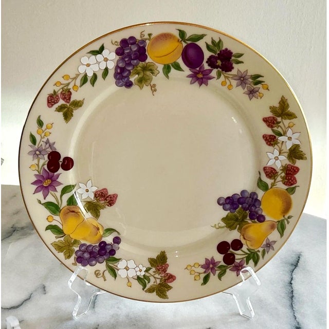 Ivory Lenox Vintage Salad Plates, Made in the u.s.a. - Set of 6 For Sale - Image 8 of 12