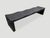 Charcoal Andrianna Shamaris Impressive Long Charred Wave Bench For Sale - Image 8 of 18