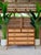 Vintage E. Murio Manila Refinished Rattan & Raffia Five Drawer Chest For Sale - Image 12 of 12