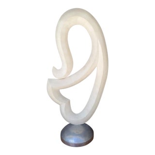Vintage Huge Postmodern Maitland-Smith Tessellated Mactan Stone Abstract Sculpture For Sale
