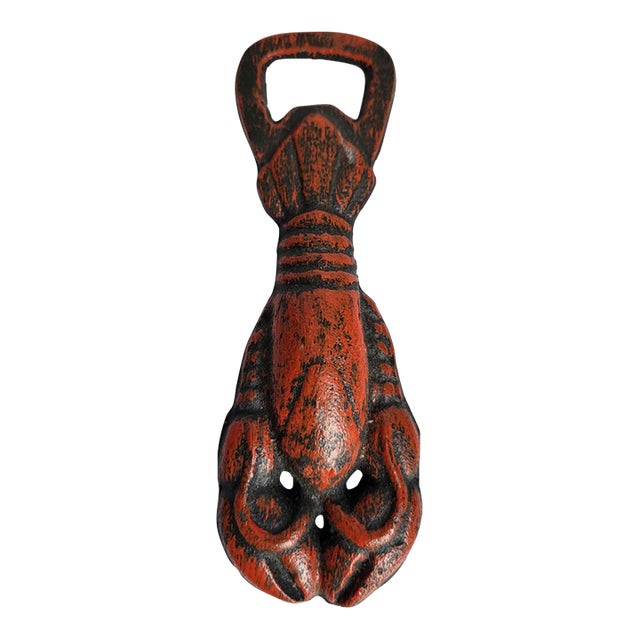 Vintage Cast Iron Lobster Bottle Opener For Sale