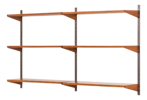 Vintage Teak Shelving Unit by Kai Kristiansen for FM Mobler, 1960s