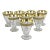 Vintage Minton by Tiffin Franciscan Juice Glasses With Gold Rim- Set of 8 For Sale