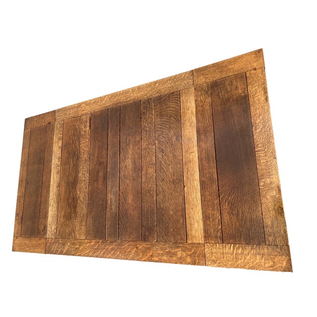 Antique Expanding Pub Kitchen Table Barley Twist Legs Quarter Sawed Tiger Oak For Sale - Image 4 of 12