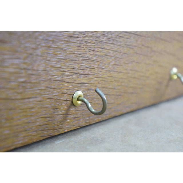 Oak Serpentine 2 Tier Farmhouse Wall Hanging Plate Rack Tea Cup Display Shelf 35" For Sale - Image 16 of 18