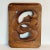 Antique Wood Carved Wall Hanging Depicting Organic Zen Scrollwork For Sale - Image 4 of 5