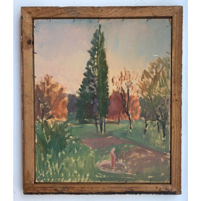 Roger Fiaux, L'arve, Oil on Cardboard, Framed For Sale - Image 10 of 11