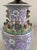 Vintage Chinese Porcelain Floral Lamp With Dragon Relief For Sale In Chicago - Image 6 of 12