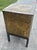 English Mid 20th Century English Press Minted Brass Pub/Tavern Scene Wood Kindling Storage Box on Stand For Sale - Image 3 of 17