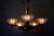 Large Art Deco Chandelier in Gilded Metal and Sandblasted Glass Ezan, France, 1930s For Sale - Image 12 of 18