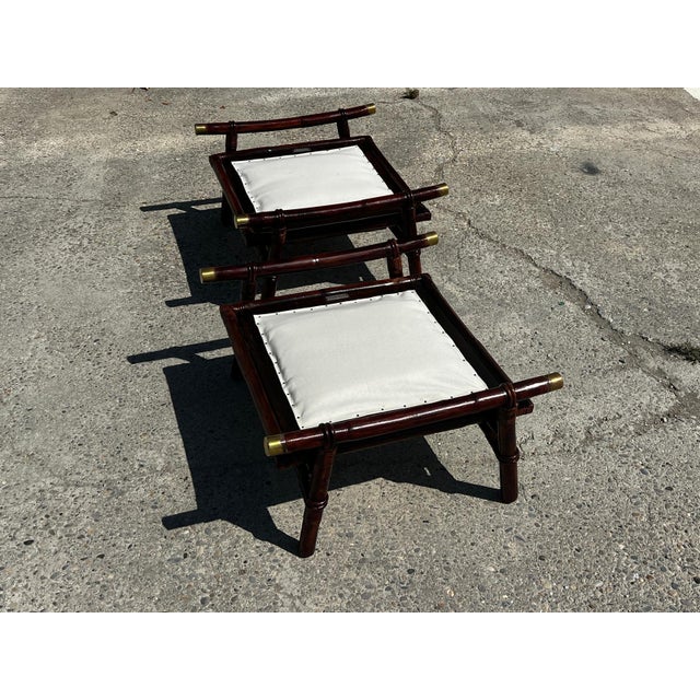 Ottomans by Ficks Reed for John Wisner Far Horizons, 1954, Set of 2 For Sale - Image 4 of 10