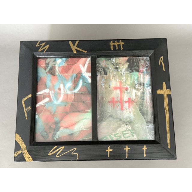 2000 - 2009 One of a Kind Graffiti Bodies Decorative Art Box For Sale - Image 5 of 10