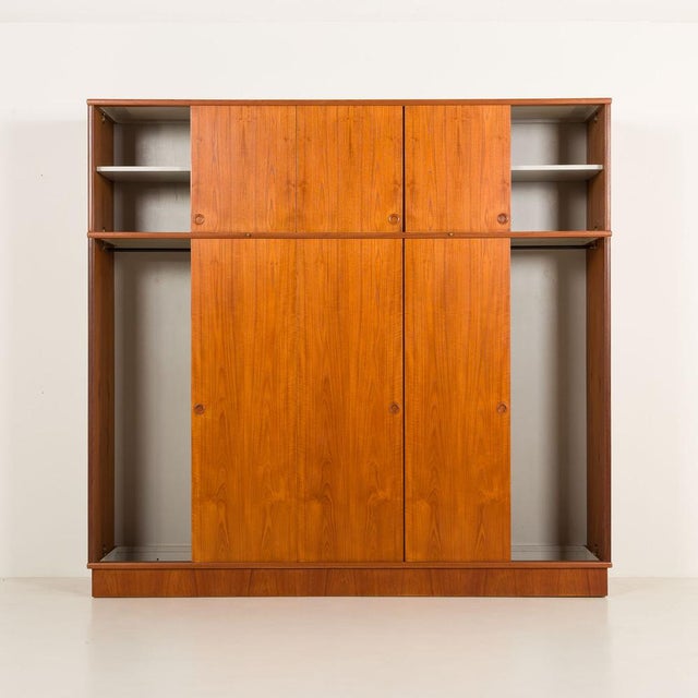 Mid-Century Modern Large Wardrobe in Teak by Melvin Mikkelsen, Denmark, 1960s For Sale - Image 3 of 18