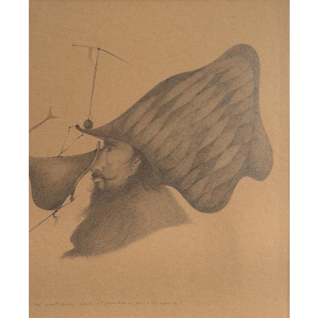 Max Marra, Fisherman of Fish and Furs, 1990s, Pencil For Sale - Image 3 of 6
