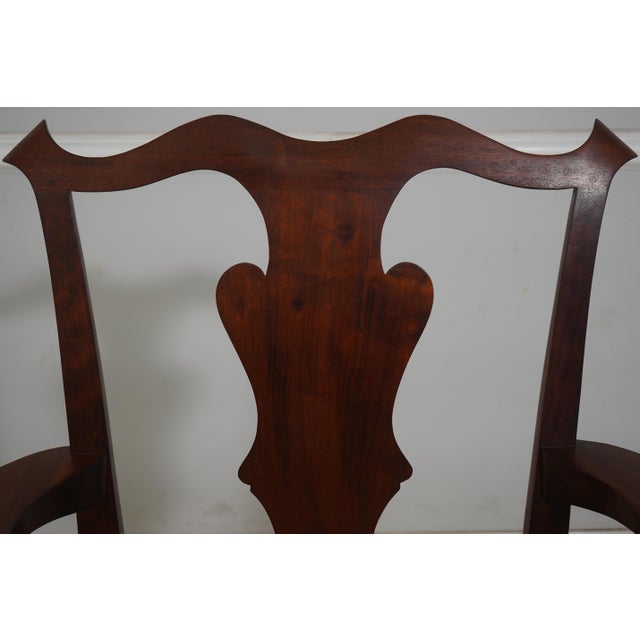 2000 - 2009 Set of 10 Larry Crossman Bench Made Mahogany Dining Room Chairs For Sale - Image 5 of 18
