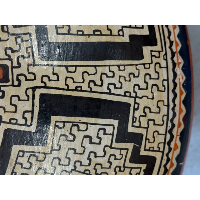 Mid 20th Century Massive Peruvian Shipibo Conibo Pottery Vessel For Sale - Image 9 of 11