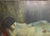 Unknown, Reclining Nude Woman, 1950s, Oil on Canvas For Sale - Image 4 of 13