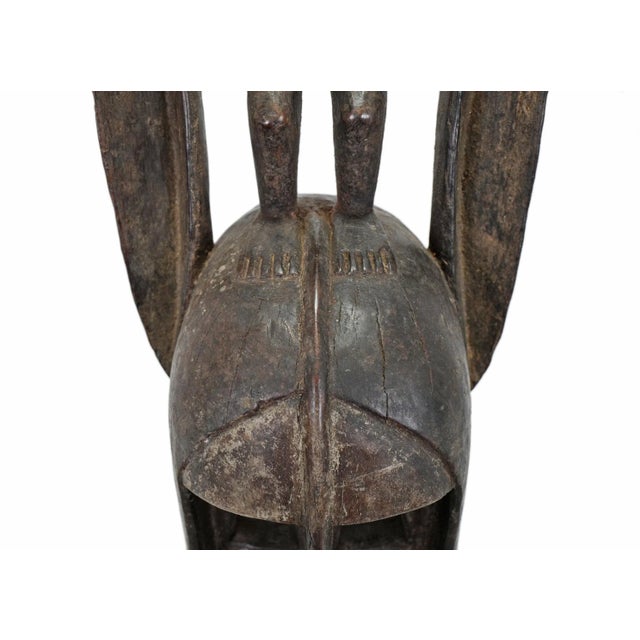 Wood Vintage Dogon Mask with Female Figure For Sale - Image 7 of 12