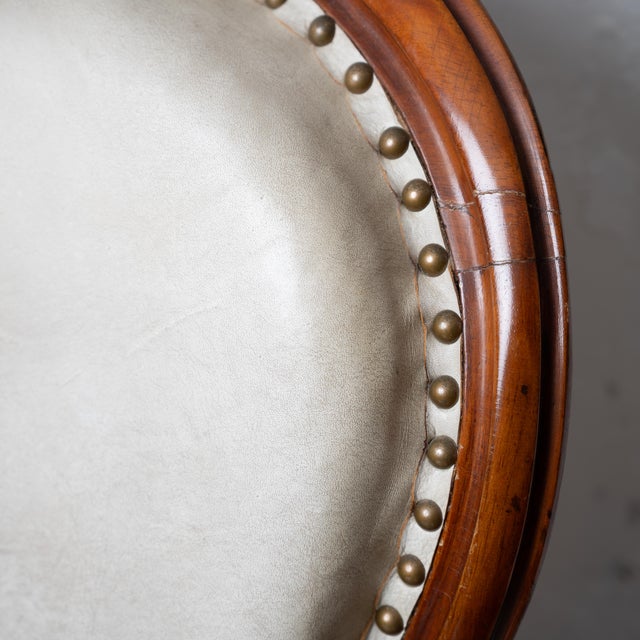 Louis XV Style Fauteuil in Leather, 19th Century For Sale - Image 13 of 14