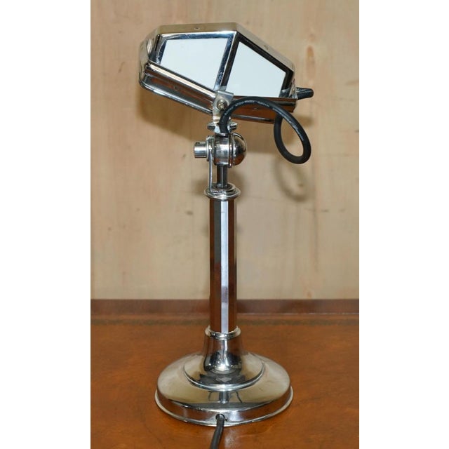 Art Deco Pirouette Chrome Articulated Table Lamp from Jean Chavanis, 1930s For Sale - Image 15 of 17