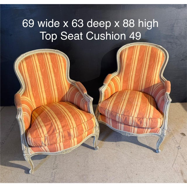 French Bergere Lounge Chairs, 1900, Set of 2 For Sale - Image 13 of 17