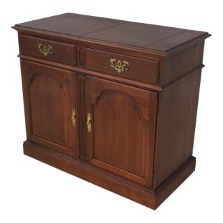 Ethan Allen Georgian Court Cherry Flip Top Server For Sale