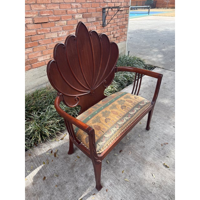 Wood Mid 20th Century Italian Grotto Hand Carved Settee For Sale - Image 7 of 7