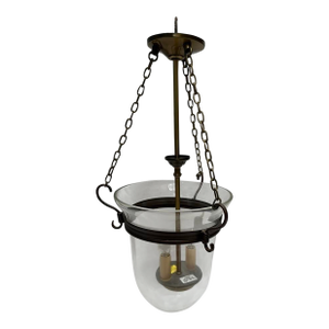 Vintage Bell Jar Pendant Lantern Light