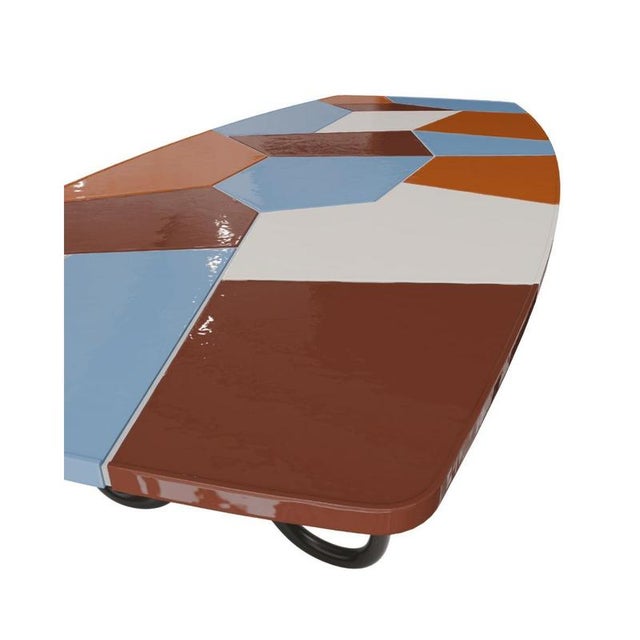Malone Coffee Table in Ceramic with Plywood and Metal by Popus Editions For Sale - Image 6 of 13