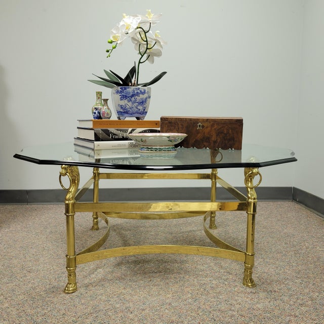 アンティークlion Glass Top Coffee Table アンティークlion Glass Top Coffee Table アンティークlion