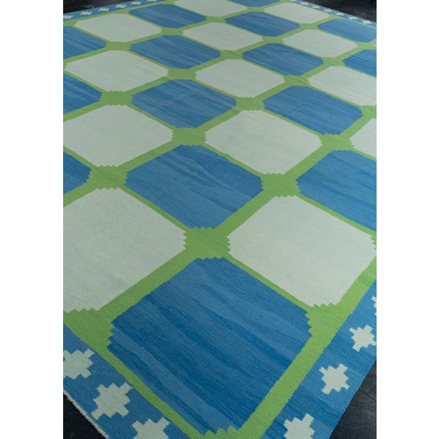 Turkish Turkish Kilim Oriental Handmade Flatweave 12'1" x 15'7" #20141 For Sale - Image 3 of 8