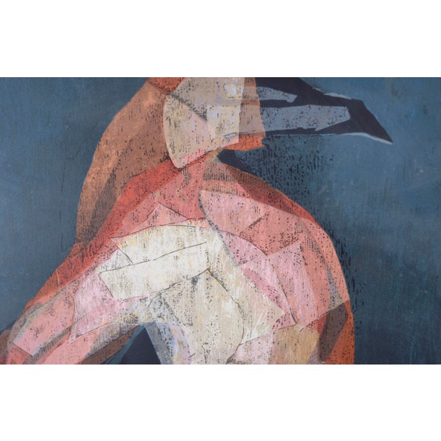 "Personaje" (Character) - Abstracted Figurative Serigraph on Paper (#146/175) by Victor Chab For Sale - Image 4 of 8