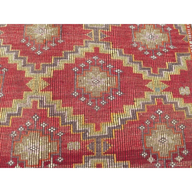 1960s Nomadic Embroidered Kilim - 69" X 130" For Sale In Raleigh - Image 6 of 12